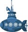 Blue submarine for you design