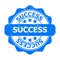 Blue Success Seal or Icon