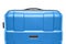 Blue suitcase plastic. upper part of the handle