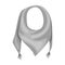 Blue summer bandana from the sun.Bandana with knots on the ends.Scarves and shawls single icon in monochrome style