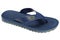Blue summer sandals for the pool or for the shower, on a white background