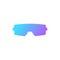 Blue sunglasses for snowboarding with gradient