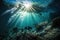 Blue Sunlight Serenade: Exploring the Mysteries of the Underwater Sea