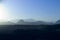 Blue sunset Sinai mountain