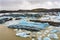 Blue Svinafellsjokull Glacier Lagoon Iceland