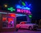 Blue Swallow Motel, Neon Sign. Route 66.