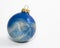 Blue Swirl Christmas Ornament