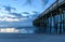 Blue Swirl sunrise under Pier