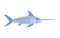 Blue Sword Fish, Part Of Mediterranean Sea Marine Animals And Reef Life Illustrations Series