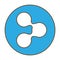 Blue symbol share button image