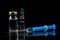 Blue syringe