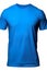 Blue t-shirt round neck plain transparent background PNG mockup