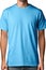 Blue t-shirt round neck plain transparent background PNG mockup
