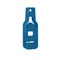 Blue Tabasco sauce icon isolated on transparent background. Chili cayenne spicy pepper sauce.