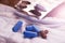 Blue tablets antibiotics so close
