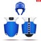 Blue Taekwondo equipment set