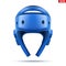 Blue Taekwondo helmet