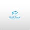 Blue Talk Logo Template Vector Illustration
