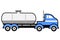 Blue Tanker Truck
