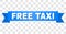 Blue Tape with FREE TAXI Text