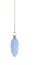 Blue Teardrop Christmas Bauble 1