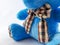 Blue teddy bear plush figure Kawaii collection 