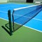 Blue tennis court