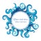 Blue tentacles round frame