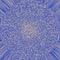 Blue textured background pattern with circle and radiating blue and yellow lines