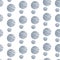 Blue textured dots on white background. circles. Seamless pattern. Stylish repeating texture. Modern. Simple.