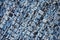 Blue textured knit pattern