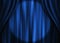 Blue theater curtain