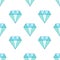 Blue thin line crystal seamless pattern. Gem background.