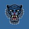 Blue tiger mascot