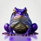 Blue toad on a white background. 3d rendering, 3d illustration. AI Generated