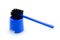 Blue toilet brush