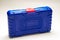 Blue tool case made of plastic