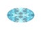 Blue topaz. Oval form.