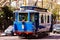 The blue tram