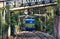 Blue tram funicular of Tibidabo
