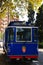 The blue tram to Tibidabo in Barcelona