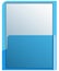 Blue transparent folder