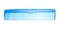 Blue transparent plastic comb isolated