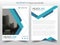 Blue triangle abstract Vector Brochure annual report Leaflet Flyer template design, book cover layout design