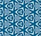 Blue triangular seamless pattern. Hand drawn water