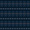 Blue tribal seamless pattern.