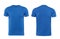 Blue tshirt design template isolated on white with clipping path