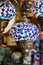 Blue turkish mosaic lanterns