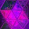 Blue, ultra violet and pink triangle background effect glass