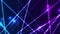 Blue ultraviolet neon glowing lines hi-tech video animation